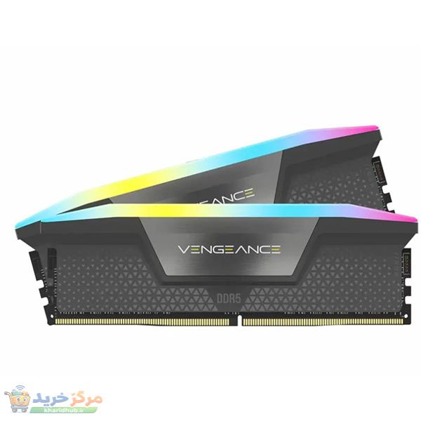 رم دسکتاپ DDR5 دو کاناله 6400 مگاهرتز CL36 کورسیر مدل VENGEANCE RGB ظرفیت 32 گیگابایت
