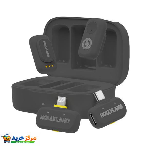 میکروفن بی سیم هالی لند مدل Lark A1 Combo با درگاه USB-C و Lightning