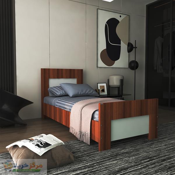 تخت خواب یکنفره اعیان مدل FH363 سایز 90x200 سانتی متر