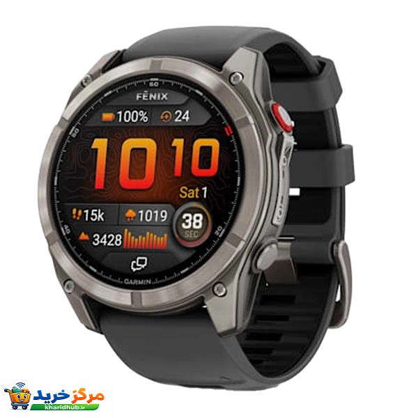 ساعت هوشمند 47 میلی‌متری گارمین مدل Fenix 8 Pro با بند سیلیکونی
