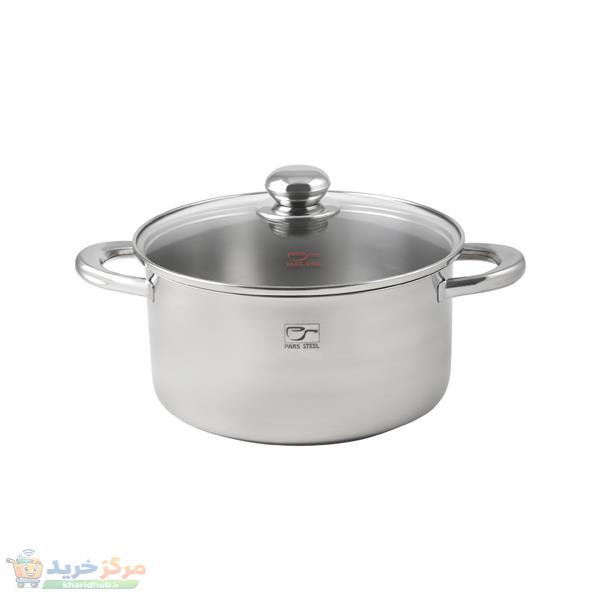 قابلمه پارس استیل مدل کف سه لایه کد 240 سایز 24