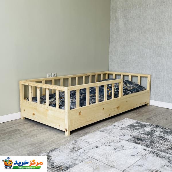 تختخواب کودک روستیک دکور مدل مونته سوری سایز 140x80 سانتی متر