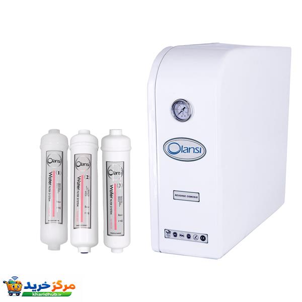 دستگاه تصفیه کننده آب اولانسی مدل RO_CASE_WNE8300_W3F به همراه فیلتر تصفیه آب مجموعه 3 عددی