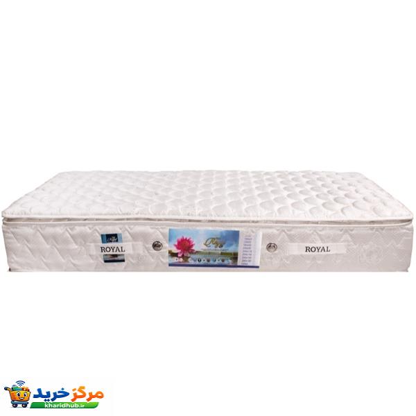 تشک رویال مدل سوپر طبی فنری کلاسیک پددار دونفره سایز 180x200 سانتیمتر