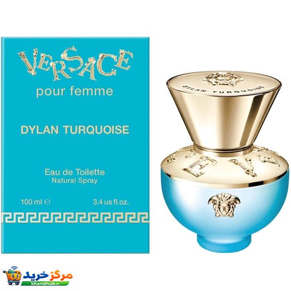 ادو تویلت زنانه ورساچه مدل Pour Femme Dylan Turquoise حجم 100 میلی لیتر