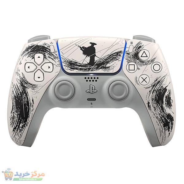 دسته بازی پلی استیشن 5 سونی مدل DualSense Ghost of Yotei Black Limited Edition