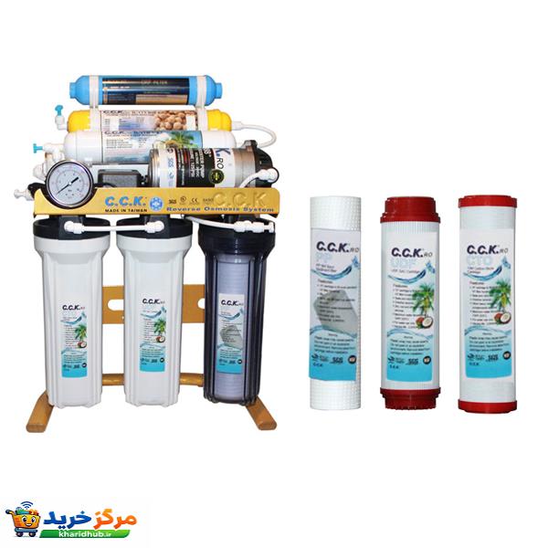 دستگاه تصفیه کننده آب سی سی کا مدل GOLD 7 STAGE همراه مجموعه فیلتر 3 عددی