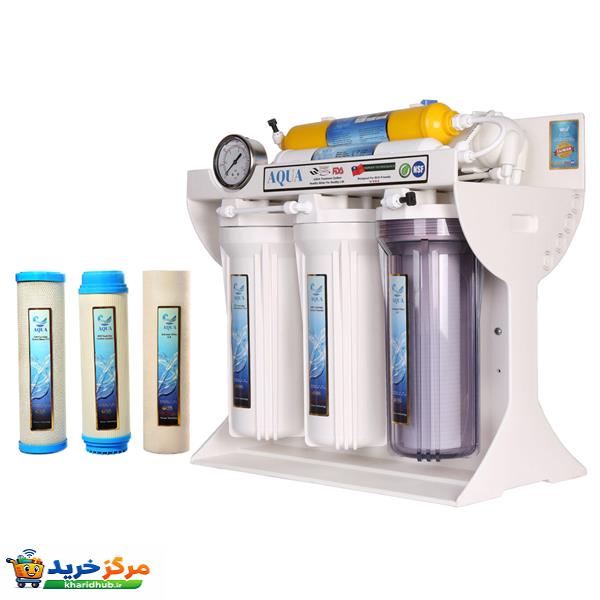 دستگاه تصفیه کننده آب آکوا مدل JW-06 به همراه فیلتر تصفیه آب کد 01 مجموعه 3 عددی