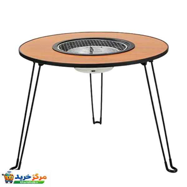 میز سفری تاشو مدل BBQ سایز صفحه 60 *60 سانتی متر