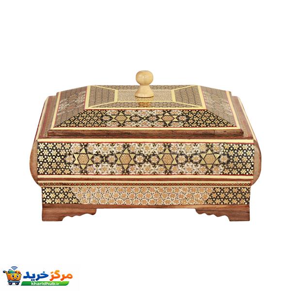 شکلات خوری خاتم کاری چوبی کد 101