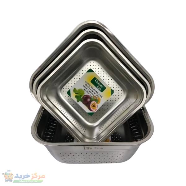 آبکش یونیک لایف مدل 004 مربع مجموعه چهار عددی