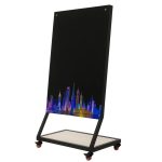 وایت‌برد شیشه‌ای مدل AR-po18 سایز 90x150x185 سانتی‌متر