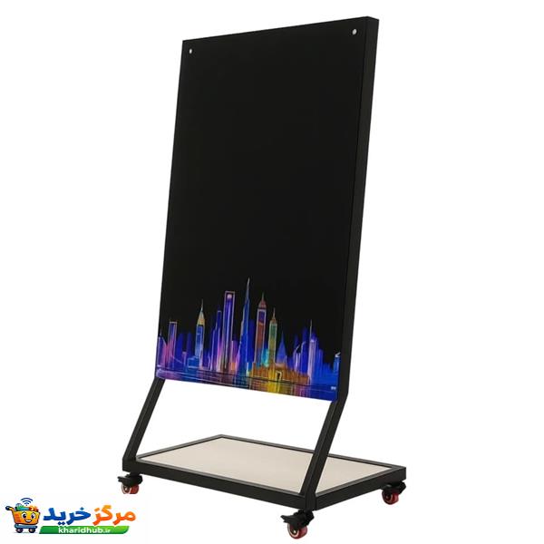 وایت‌برد شیشه‌ای مدل AR-po18 سایز 90x150x185 سانتی‌متر