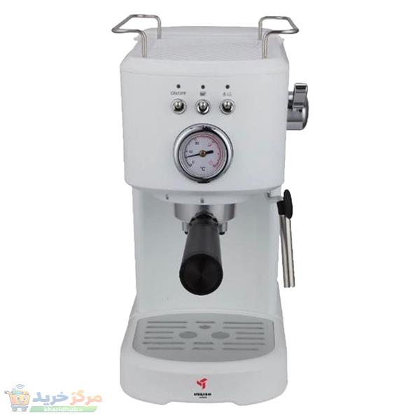 اسپرسوساز 1200 میلی‌لیتری مباشی مدل ECM-2040، مناسب تهیه اسپرسو، کاپوچینو، کافه لاته، ماکیاتو و موکا، دارای سینی چکه گیر، سیستم گرم کردن فنجان