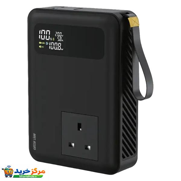 پاوربانک گرین لاین مدل GNPVU270W30BK ظرفیت 30000 میلی آمپر ساعت