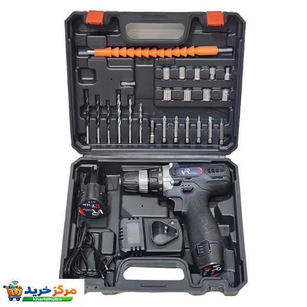 مجموعه 30 عددی دریل پیچ گوشتی شارژی ویوارکس مدل 12V