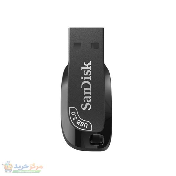 فلش مموری 64 گیگابایت سن دیسک مدل ULTRA SHIFT CZ410 با رابط USB 3.1، سرعت خواندن 100 مگابایت بر ثانیه، نرم‌افزار امنیتی SanDisk SecureAccess و بازیابی فایل RESCUEPRO Deluxe، مناسب ضبط خودرو و تلویزیون