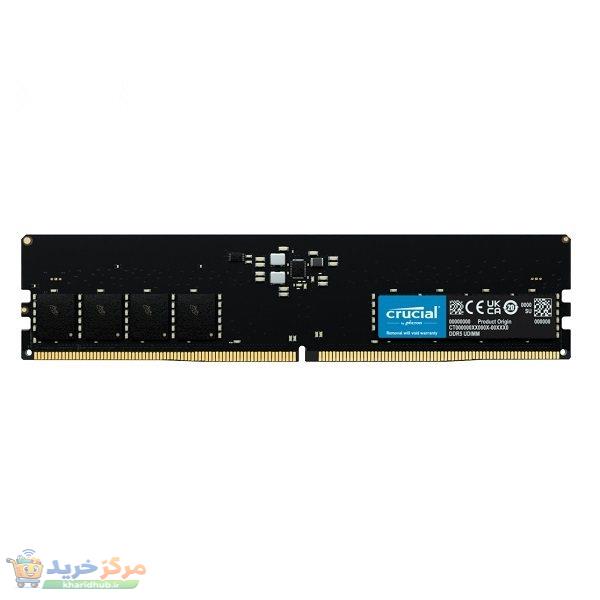 رم دسکتاپ کروشیال DDR5 تک کاناله 16 گیگابایت مدل CT16 فرکانس 4800 مگاهرتز تایمینگ CL40 و ولتاژ کاری 1.1 ولت