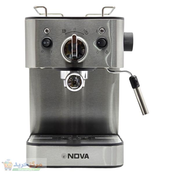 اسپرسوساز نوا مدل NCM-149EXP، مناسب تهیه اسپرسو، کافه لاته، موکا و کاپوچینو، دارای 1 عدد نازل قهوه، سینی چکه گیر