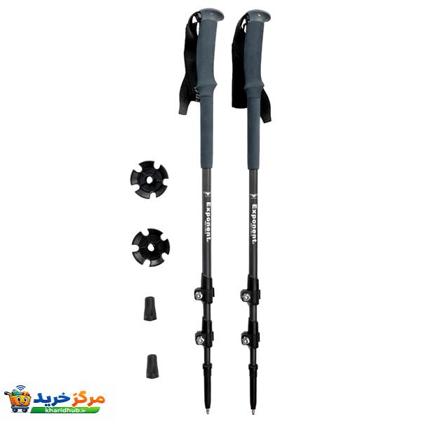 عصای کوهنوردی اکسپوننت مدل ABD-3-8512 بسته 2 عددی