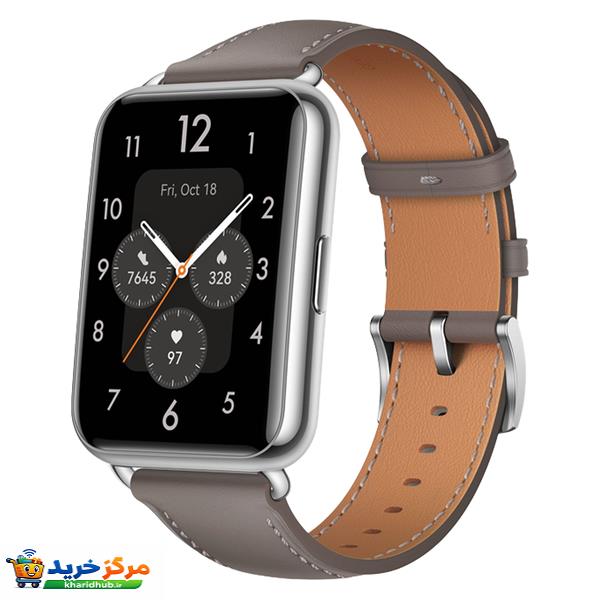 ساعت هوشمند هوآوی مدل WATCH FIT 2 Classic Edition بند چرمی