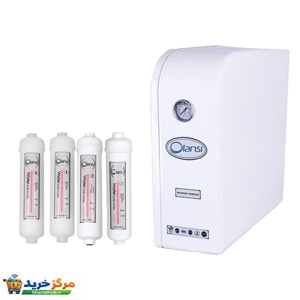 دستگاه تصفیه کننده آب اولانسی مدل RO_CASE_WNE8890_W4F به همراه فیلتر تصفیه آب مجموعه 4 عددی