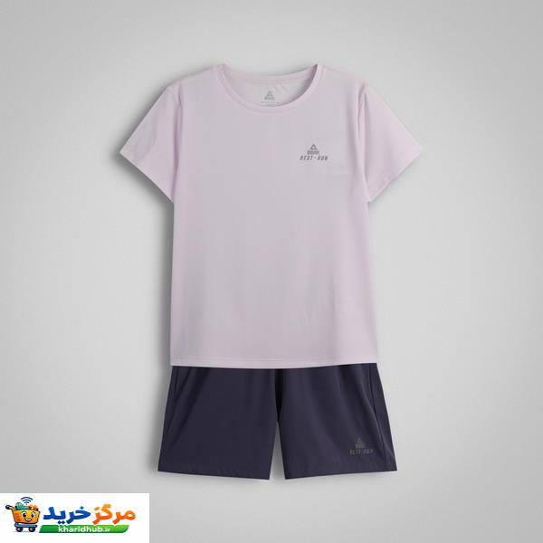 ست تی‌شرت و شلوارک ورزشی زنانه پیک مدل FW1252022
