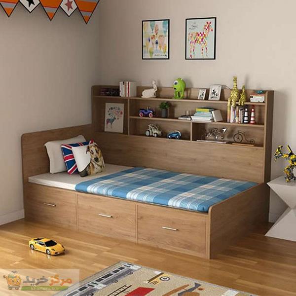 تخت خواب یک نفره مدل ویترین سایز 90×200 سانتی متر