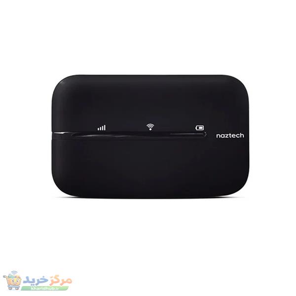 مودم 4G LTE قابل حمل نزتک مدل NZT-77CT با باتری 2100 میلی‌آمپر، پشتیبانی از 10 کاربر همزمان، آنتن داخلی، پورت USB Type-C و شیار سیم کارت میکرو