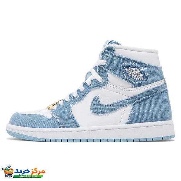 کفش پیاده روی مدل Air Jordan 1 Denim