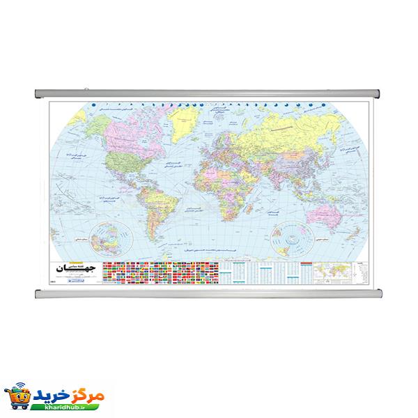 نقشه انتشارات گیتاشناسی نوین مدل جهان فارسی بزرگ کد L520