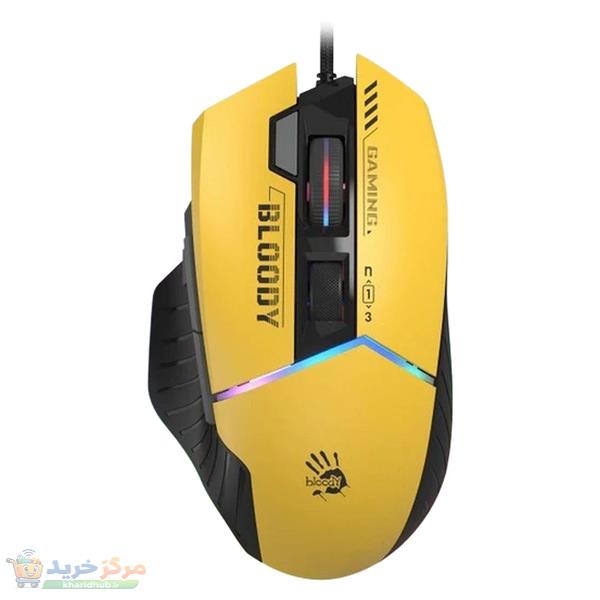 ماوس گیمینگ بلادی مدل  W95 Max Sport Lime Activated