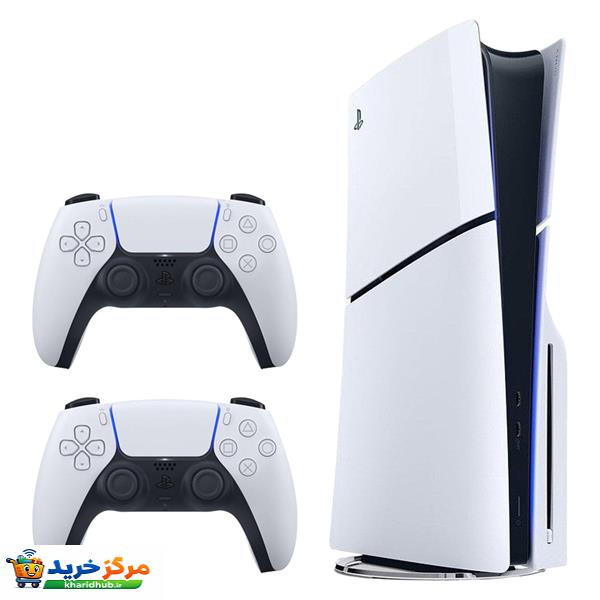 کنسول بازی سونی مدل PlayStation 5 Slim ظرفیت یک ترابایت ریجن 2016A اروپا به همراه دسته اضافی