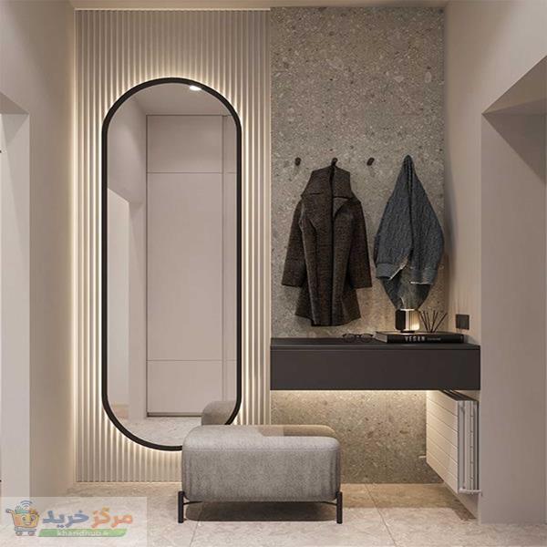 آینه مدل قدی چوبی طرح سرو کد w-150
