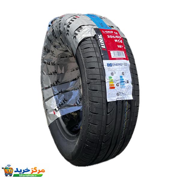 لاستیک خودرو ای لینک مدل LGRIP-16 سایز205/60/14 - 2 حلقه