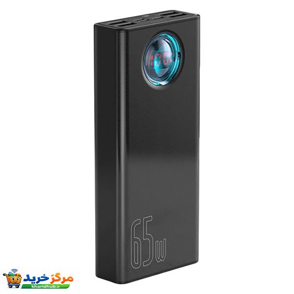 پاوربانک باسئوس مدل ‌  Ambilight dighital display BS-30KP365 ظرفیت 30000 میلی آمپرساعت