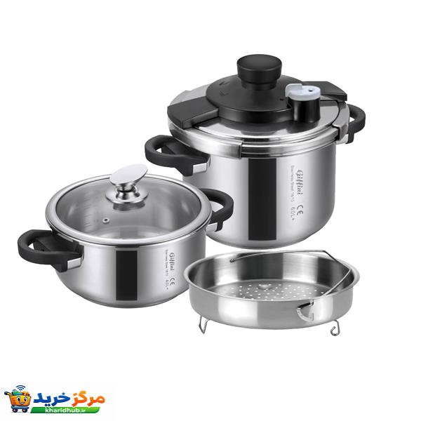 زودپز دوقلو جی فی نی مدل G-02 گنجایش 4 و 6 لیتری