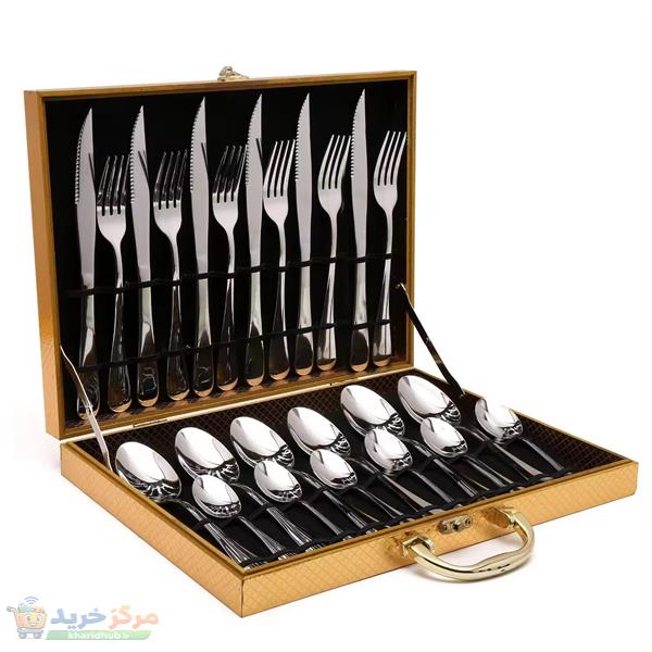 سرویس قاشق و چنگال 24 پارچه مدل لوئیس