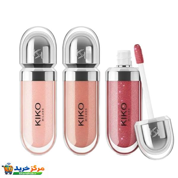 لیپ گلاس کیکو‌ میلانو مدل Glossy مجموعه ۳ عددی