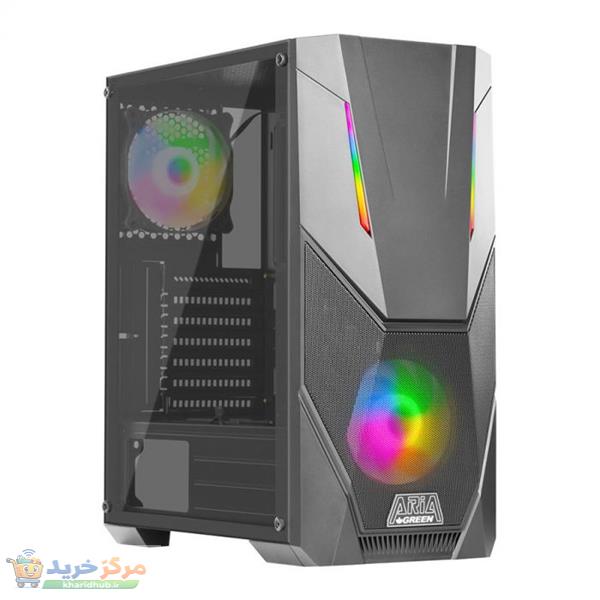 کیس کامپیوتر گیمینگ گرین مدل ARIA