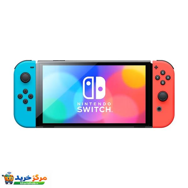 کنسول بازی قابل حمل نینتندو مدل Switch OLED Neon Blue and Neon Red Joy-Con