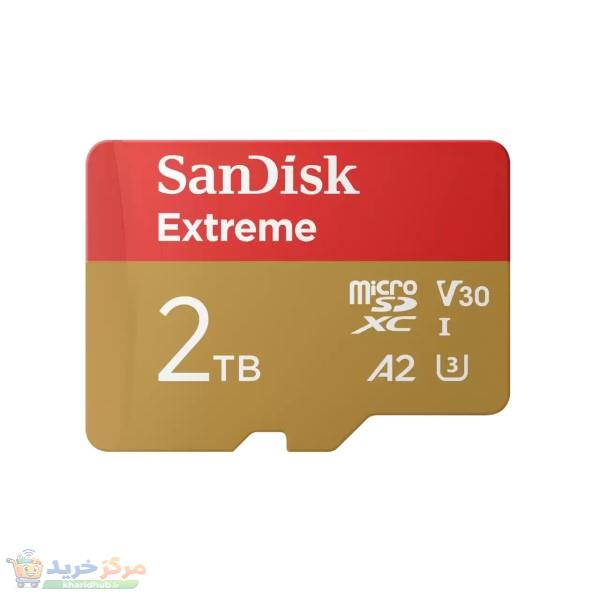 کارت حافظه microSDXC سن دیسک مدل Extreme V30 کلاس 10 استاندارد UHS-I U3 سرعت 240mbps ظرفیت 2 ترابایت