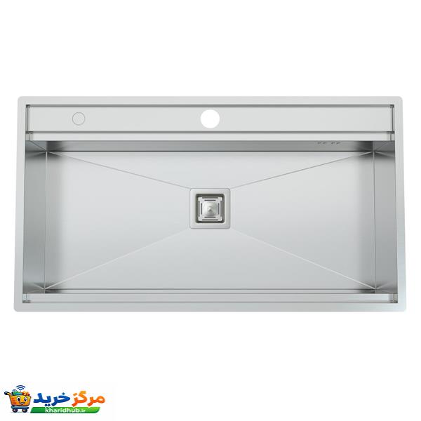 سینک ظرفشویی استیل توکار یک لگنه کمتال مدل A-90 Basic