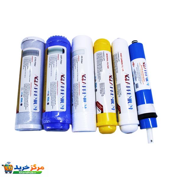 فیلتر دستگاه تصفیه آب آکواپرمیوم مدل AP-6S مجموعه 6 عددی