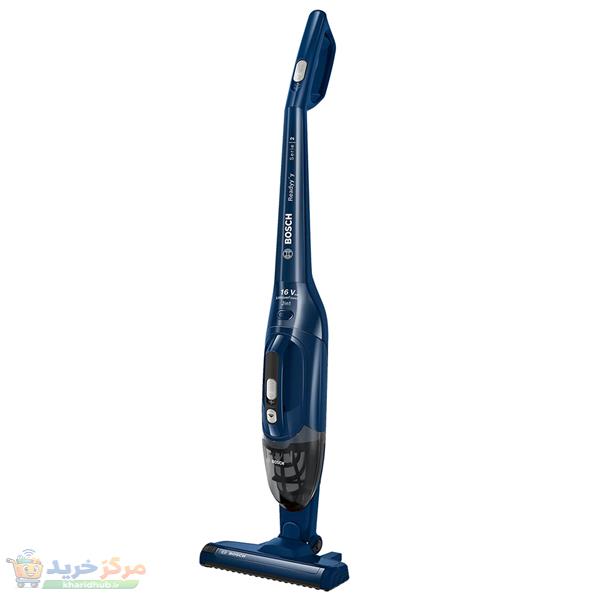 جارو شارژی عصایی بوش مدل BCHF2MX20 با باتری 20 ولت لیتیومی، مدت کارکرد تا 44 دقیقه، فناوری Easy Clean System، برس Electro برای سطوح مختلف، نازل منعطف، فیلتر قابل شستشو و دو سطح قدرت