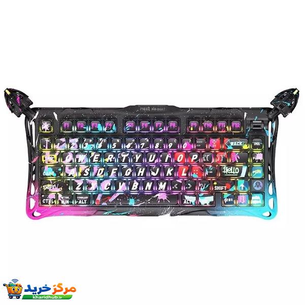 کیبورد مخصوص بازی گراوا استار مدل Mercury V75 Pro Special Edition Neon Graffiti