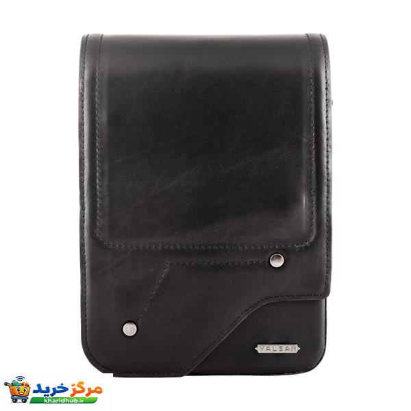 کیف رودوشی مردانه چرم یلسان مدل هایکا کد 102-GN-01