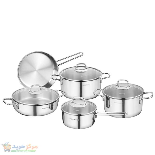 سرویس قابلمه استیل 9 پارچه کرکماز مدل A1609