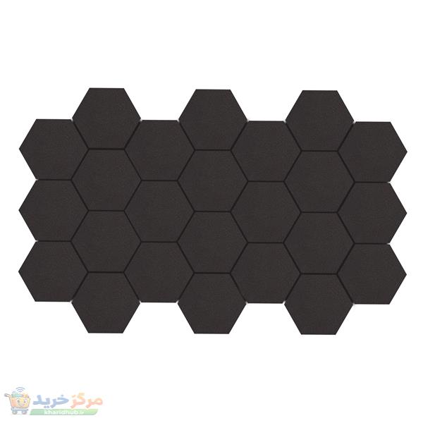 پنل آکوستیک اکوترپ مدل شش ضلعی hex12.12.4 بسته 24 عددی