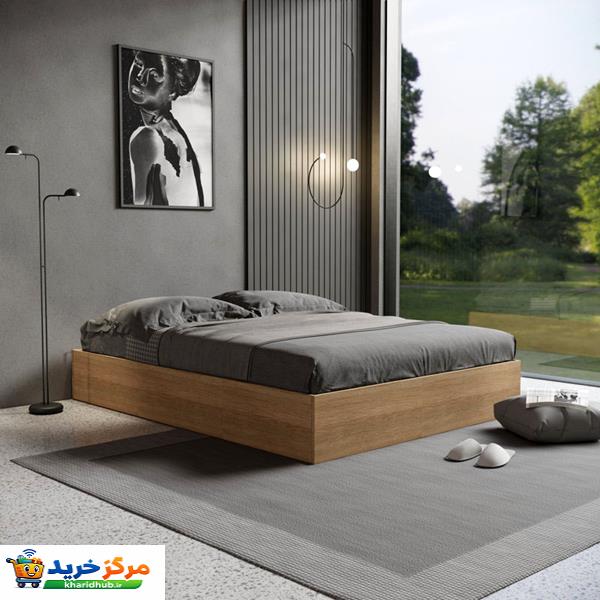 تخت خواب دو نفره اسمردیس مدل +R109 - MDF سایز 200x160 سانتی متر